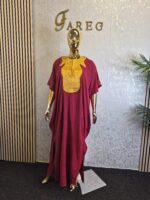 Embroidered Boubou Kaftan Dress, African Party Wear, Church Service Attire - Image 3